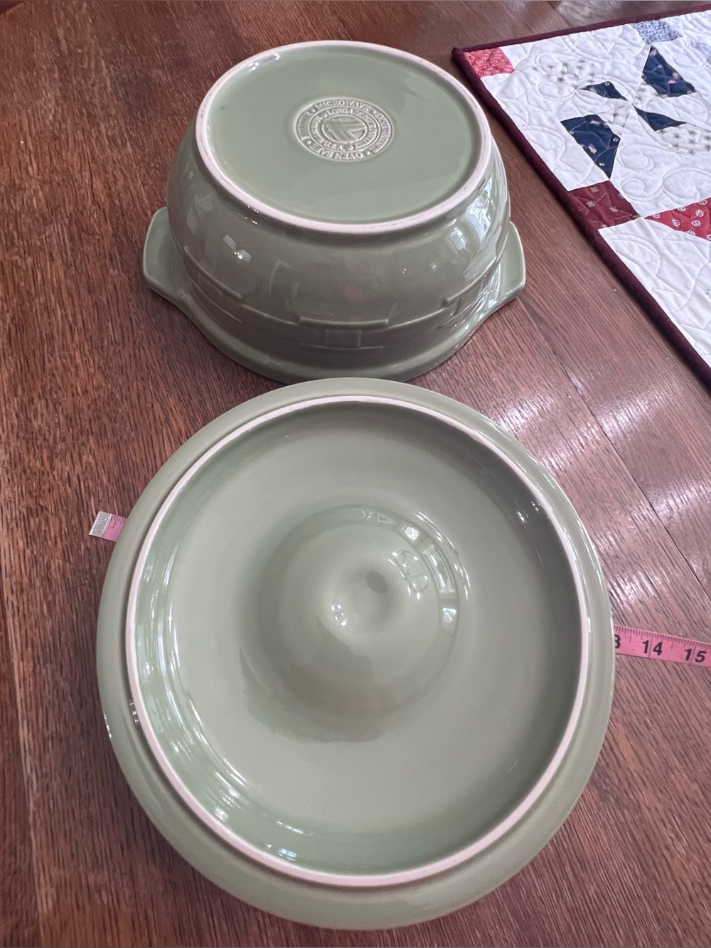 Longaberger 4 Qt Sage Covered Casserole 🍂 - Picture 7 of 8